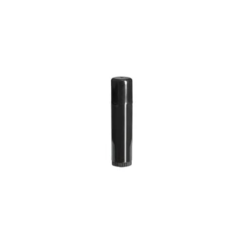 72 Black Plastic Empty Lip Balm Tubes with Black Friction Fit Caps by SKS Bottle & Packaging, 0.5 oz tubes - Bulk Black Lip Balm Containers for DIY Lip Care, Lip Balm Making, and Lip Balm Crafting
