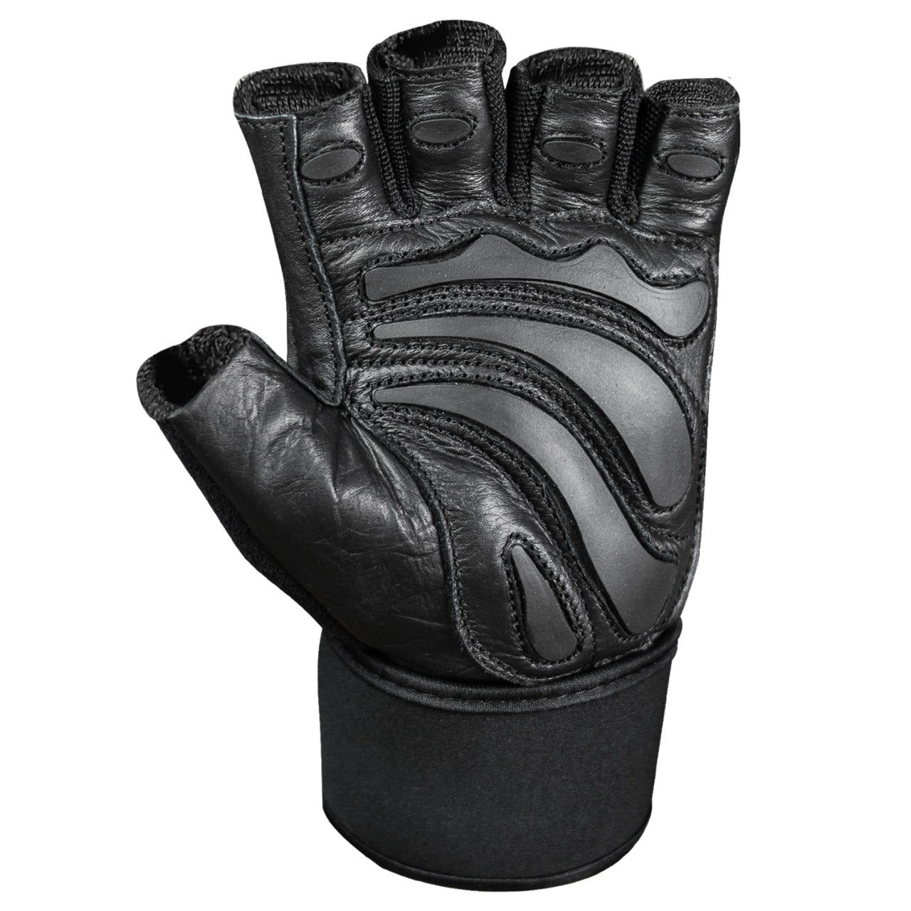 AG Fitness Real Leather Weight Lifting Gloves Gym Training Body Building Gloves