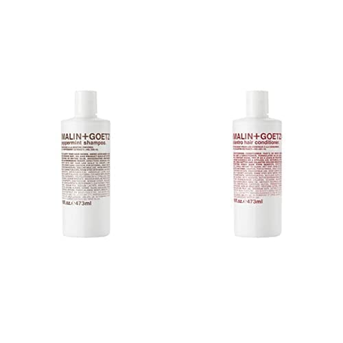 Malin + Goetz Bundle of Peppermint Shampoo 16oz. And Cilantro Conditioner 16oz