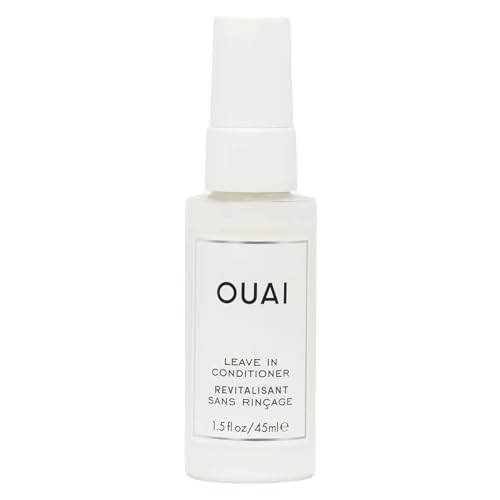 OUAI Leave In Conditioner & Heat Protectant for Hair - Prep Hair for Styling or Use as Detangling Spray to Fight Frizz & Flyaways - No Parabens, Sulfates or Phthalates (1.5 oz)