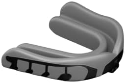 Velocity Champion Youth Mouthguard, 2 Pack, Black & Silver - for Ages 11 to 18 - Ideal for Lacrosse, Football, Hockey, Basketball, Soccer, Boxing, Martial Arts, Field Hockey, and More