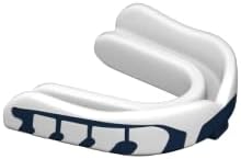 Velocity Champion Junior Mouthguard, 1 Pack, Navy & White - for Ages 5 to 10 - Ideal for Lacrosse, Football, Hockey, Basketball, Soccer, Boxing, Martial Arts, Field Hockey, and More