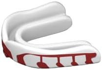 Velocity Champion Junior Mouthguard, 1 Pack, Red & White - for Ages 5 to 10 - Ideal for Lacrosse, Football, Hockey, Basketball, Soccer, Boxing, Martial Arts, Field Hockey, and More