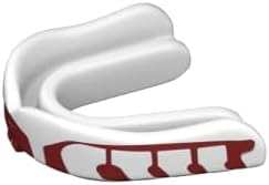 Velocity Champion Junior Mouthguard, 2 Pack, Maroon & White - for Ages 5 to 10 - Ideal for Lacrosse, Football, Hockey, Basketball, Soccer, Boxing, Martial Arts, Field Hockey, and More