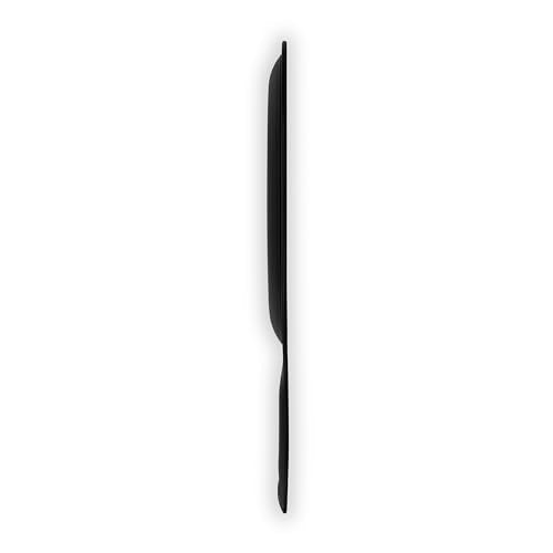 Zadro Salon Professional Extra Large Hand Mirror with Handle, 10" W x 19" L, Multi-Purpose Oval Handheld Mirror with New Distortion-Free Reflection (1, Black, Large (Pack of 1))