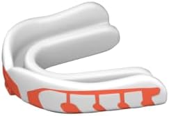 Velocity Champion Youth Mouthguard, 1 Pack, Orange & White - for Ages 10 to 14 - Ideal for Lacrosse, Football, Hockey, Basketball, Soccer, Boxing, Martial Arts, Field Hockey, and More