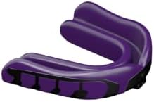 Velocity Champion Junior Mouthguard, 2 Pack, Black & Purple - for Ages 5 to 10 - Ideal for Lacrosse, Football, Hockey, Basketball, Soccer, Boxing, Martial Arts, Field Hockey, and More