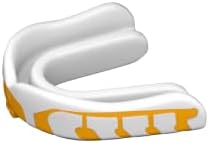 Velocity Champion Junior Mouthguard, 2 Pack, Yellow & White - for Ages 5 to 10 - Ideal for Lacrosse, Football, Hockey, Basketball, Soccer, Boxing, Martial Arts, Field Hockey, and More