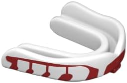 Velocity Champion Youth Mouthguard, 2 Pack, Red & White - for Ages 11 to 18 - Ideal for Lacrosse, Football, Hockey, Basketball, Soccer, Boxing, Martial Arts, Field Hockey, and More