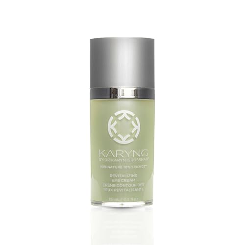 KARYNG Revitalizing Peptide Eye Cream, Organic Anti Aging Eye Cream, Targets Under Eye Puffiness, Fine Lines, Dry Skin and Dark Circles, Soothing Under Eye Treatment, 0.5oz