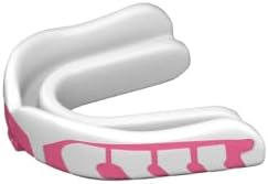 Velocity Champion Youth Mouthguard, 1 Pack, Pink & White - for Ages 11 to 18 - Ideal for Lacrosse, Football, Hockey, Basketball, Soccer, Boxing, Martial Arts, Field Hockey, and More