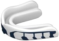 Velocity Champion Junior Mouthguard, 1 Pack, Navy & White - for Ages 5 to 10 - Ideal for Lacrosse, Football, Hockey, Basketball, Soccer, Boxing, Martial Arts, Field Hockey, and More