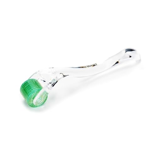 Koi Beauty Professional Derma Roller, 200 Real Individual Titanium Microneedle Roller, Microneedling Roller for Face Body Scalp, Micro Needle Roller for Men Women