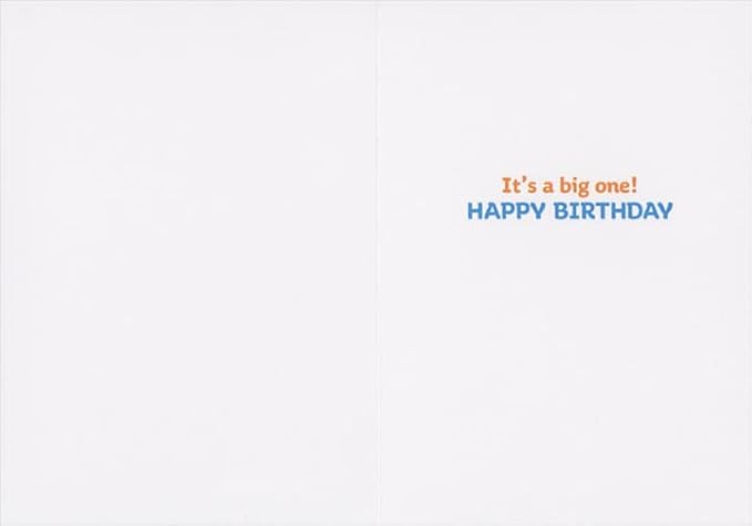 Avanti Press Bear Holding Toilet Plunger Over Blue Toilet Gross Funny/Humorous Birthday Card
