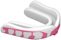 Velocity Champion Youth Mouthguard, 2 Pack, Pink & White - for Ages 11 to 18 - Ideal for Lacrosse, Football, Hockey, Basketball, Soccer, Boxing, Martial Arts, Field Hockey, and More