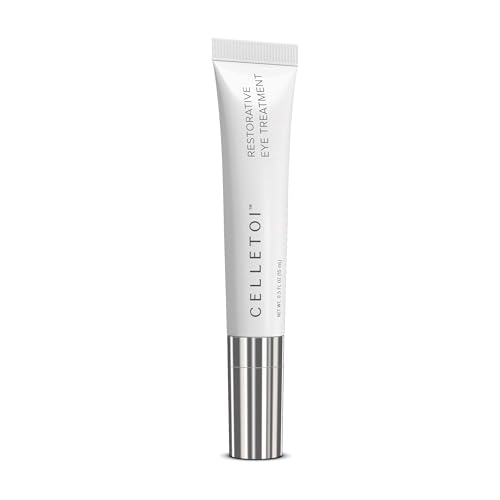 Celletoi¢ç Restorative Eye Treatment - Vegan, Cruelty Free - Visibly Reduces Signs of Aging, Smooths Lines and Wrinkles - Diminishes Dark Circles and Puffiness - Leaping Bunny Certified - 0.5 fl oz