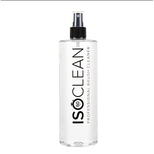 ISOCLEAN Professional Brush Cleaner 9 fl oz - Spray Top Makeup Brush Cleaner for Cosmetic Tools, Cleans Bristles, Scented No-Rinse Formula Dries in 60 Seconds, Vegan, Not Tested on Animals