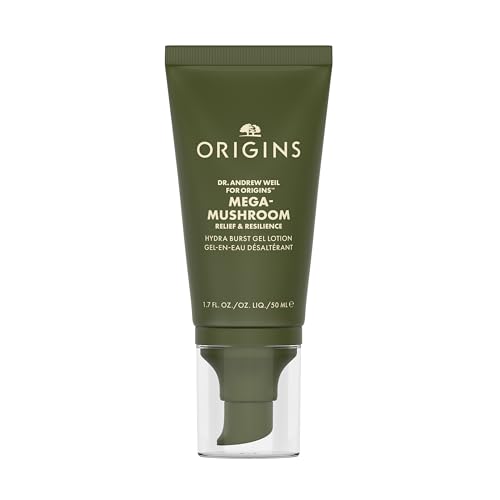 Origins Mega-Mushroom Hydra Burst Lightweight Moisturizer | Reduces Visible Redness | With Niacinamide & Reishi Mushroom, 1.7 Fl Oz