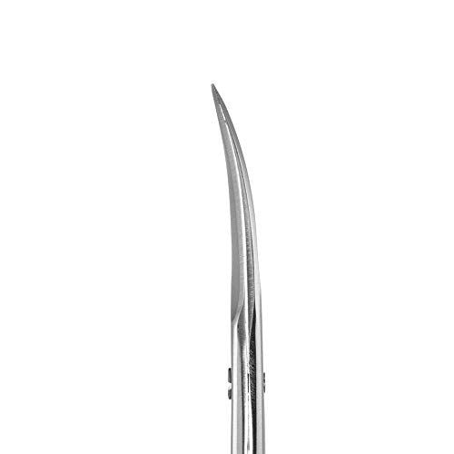 Eyebrow Scissors and Eyebrow Brush by AUMELO - Eyelash Extensions Shaping Curved Craft Stainless Steel Scissors for Your Beauty