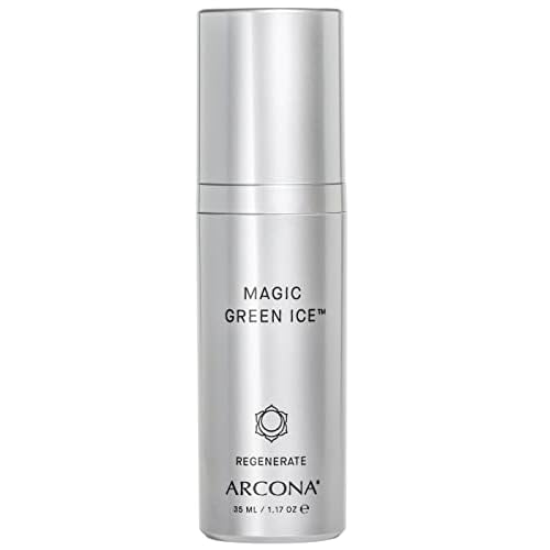 ARCONA Magic Green Ice for Aging Skin - Glycerin, Meadowfoam Seed Oil, Aloe, Lavender, Crocus Chrysanthus Bulb Extract 1.17 oz. Made In The USA
