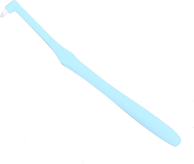 Yinhing 3Pcs Toothbrush with Small for Teeth Braces Premium Toothbrushes for Kids and Adults Ergonomic Design Effective Plaque Removal Soft White Color (Blue)