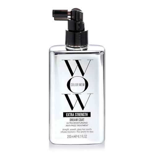 COLOR WOW Extra Strength Dream Coat ? Powerful ultra moisturizing, anti humidity treatment for extremely frizz prone hair| glassy smooth, straight + resistant styles up to 3-4 washes