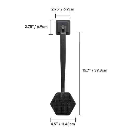 TOOLETRIES Silicone Back Scrubber with Hook - Exfoliating Shower Brush, Back Washer for Men, Durable Back Brush with Long Handle - Long Lasting Bath & Shower Accessories - Charcoal