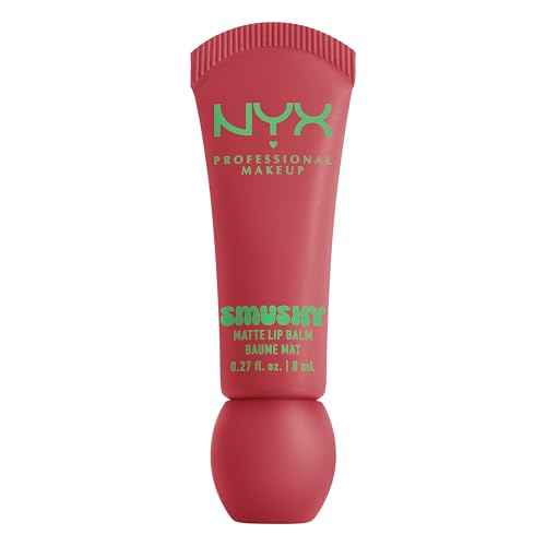 NYX PROFESSIONAL MAKEUP Smushy Matte Lip Balm, Tinted Lip Moisturizer with Soft, Matte Finish - Snuggle SZN (Blush Nude)