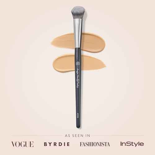 BK BEAUTY BRUSHES - ANGIE HOT & FLASHY A506 CONCEALER - Viral "Kitten Paw" Face Brush - Under-Eye Concealing and Contouring - Makeup Brushes
