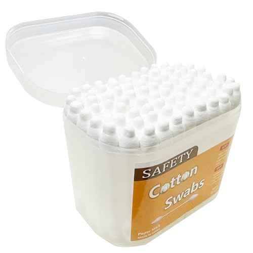 2 Packs 160pcs Safety Cotton Swabs with Large Tip, Baby Cotton Buds