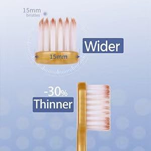 Soft Toothbrushes for Adults, Medium Manual Wider Head Tooth Brush, Good Cleaning Effect for Sensitive Teeth Oral Gum Recession (12 Pack)