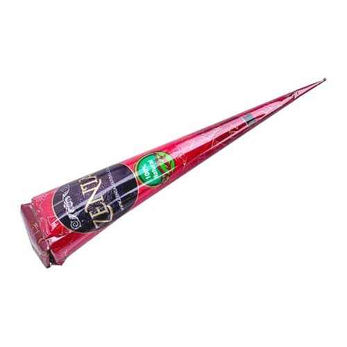 Zenia (Pack of 3) 100% Natural Henna Hair Color Paste Hair Dye Cones Dark Reddish-Brown Color 25g Each Cone