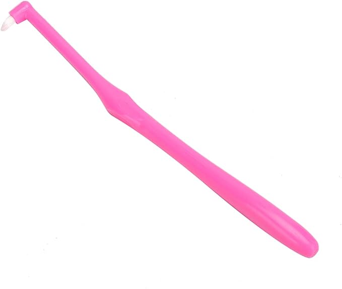 Yinhing 3Pcs Toothbrush with Small for Teeth Braces Premium Toothbrushes for Kids and Adults Ergonomic Design Effective Plaque Removal Soft White Color (Rose Red)