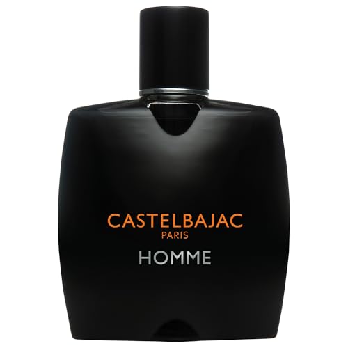 Castelbajac Paris Homme Men's Eau de Toilette, 3.4 FL OZ Black Bottle - Woody Amber Fresher Fragrance by Benoist Lapouza with Lime, Vetiver, and Ambroxan