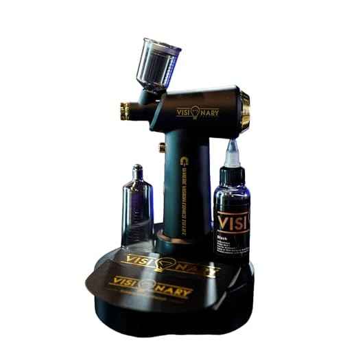 Pro Visionary Airbrush Wireless Charging ! Enhancements Stencil + Dye + Included in Stock