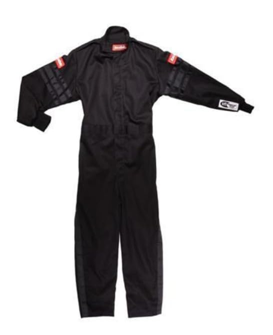 RaceQuip Unisex-Child Kids Single Layer Suit (Black, Medium)