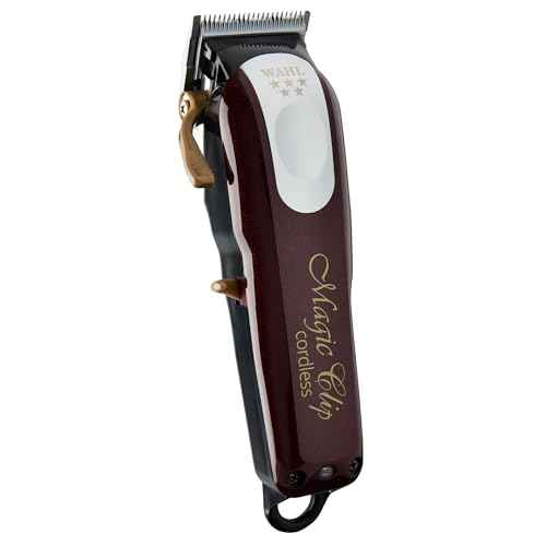 Wahl Professional 5 Star Magic Clip Cordless Clipper Stagger Tooth Blade Includes Attachments 100 Min Runtime 4 Colors