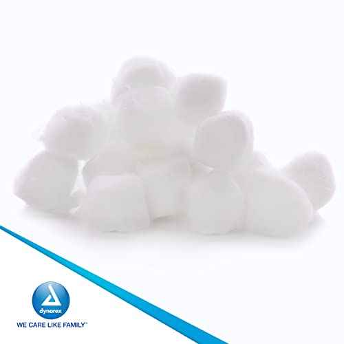 Dynarex 3169 Cotton Ball, Non-Sterile and Large Sized, Latex-Free, Pack of 1000