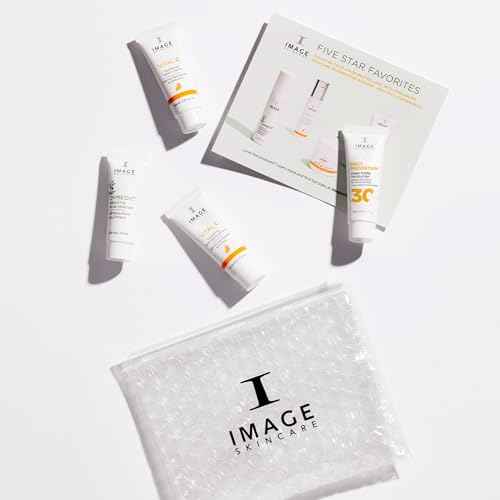 IMAGE Skincare, Five Star Favorites Introductory Skin Care 4 Step Regimen Set for Brighter, Healthier Looking Skin, Discovery Size
