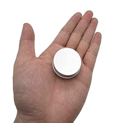 20 Pack 0.5 oz Aluminum Tin Jar with Screw Lid 15 ml Round Refillable Containers