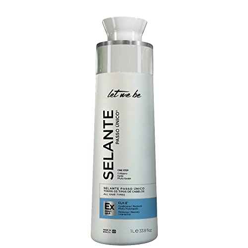 Let Me Be One Step Sealant 1L ? Volume Reducer with Tinting Effect, Formaldehyde-Free Smoothing Treatment with Collagen & Phytokeratin ? 4-in-1 Hair Care from Brazil