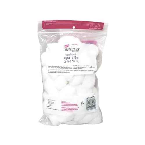 Swisspers Super Jumbo Cotton Balls 70 ea (Pack of 10)10