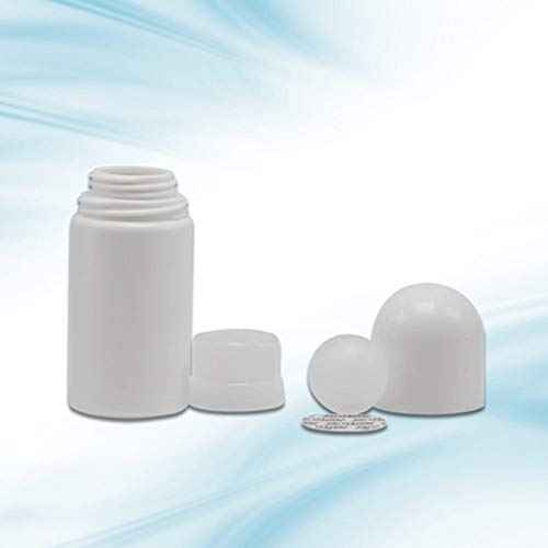 4Pcs 50mL Empty Refillable Roll-on Bottle White Plastic Anti-perspirant Roller Bottles Leak-Proof DIY Deodorant Container with Roller Ball