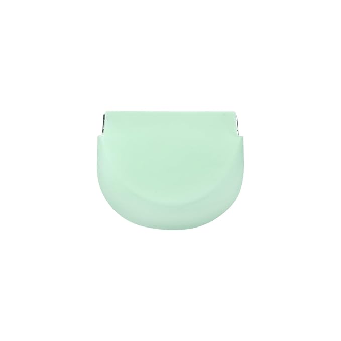 1PC Silicone Retainer Case without Lanyard, Cute Vent Holes Denture Box, Mouth Guard Case Travel Holder for Girls, Women, Men (Green)