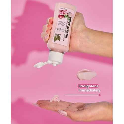 NATURAL SANT - Onion Keratin DuoBox 120ml ? Deep Repair & Smoothing for Dry, Damaged Hair, Frizz Control & Heat Protection with Biotin & Rosemary