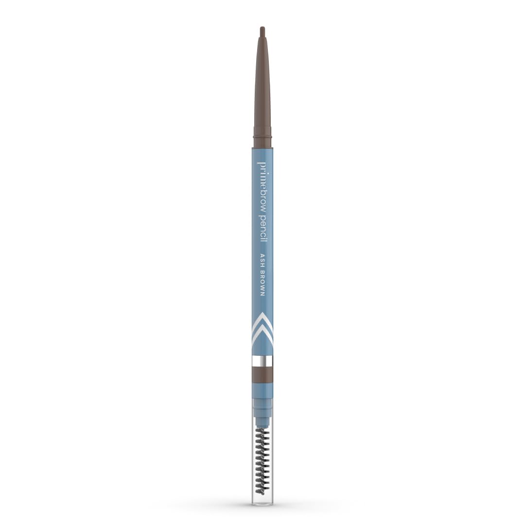 Prime Prometics PrimeBrow Pencil for Mature Women – Ultra-Precise Tip for Natural, Hair-Like Strokes – Smudge-Proof & Long-Lasting Wear – Great for Thinning, Sparse, or Graying Brows (Ash Brown)