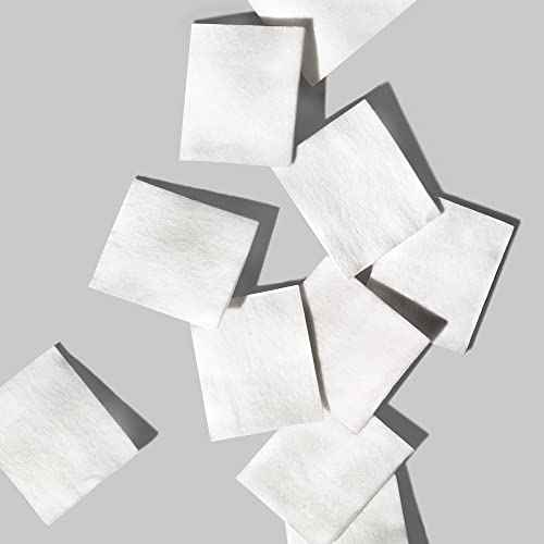 Shiseido Facial Cotton Pads - Includes 165 Squares - for Softener Application & Makeup Removal - 100% Natural, Super Soft