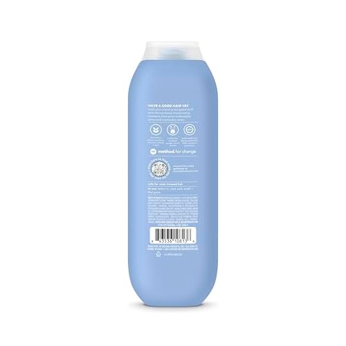 Method Moisturizing Shampoo, Simply Nourish with Shea Butter, Coconut, and Rice Milk Scent Notes, Paraben and Sulfate Free, 14 oz (Pack of 1)