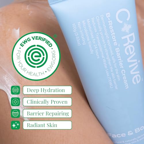 CelRevive B-Restore¢â Barrier Cream soothes, hydrates, and supports microbiome balance, restoring comfort to sensitive, dry skin. EWG Verified¢â for safety and transparency. Made in Australia