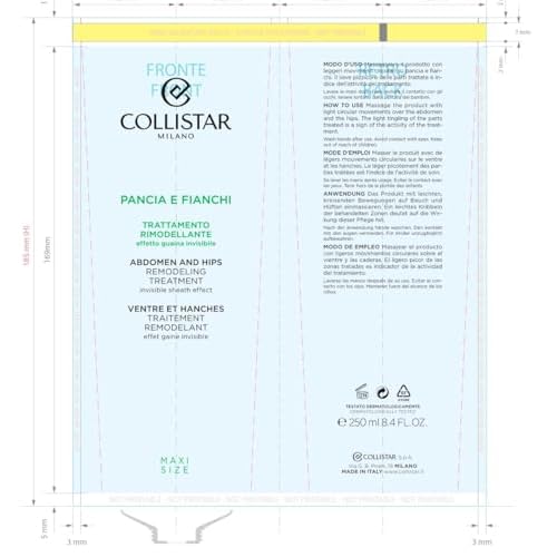 Collistar Pancia e Fianchi Abdomen and HIPS Meso-Remodeling Treatment, 8.4 Fl Oz, Made in Italy [Italy Import]